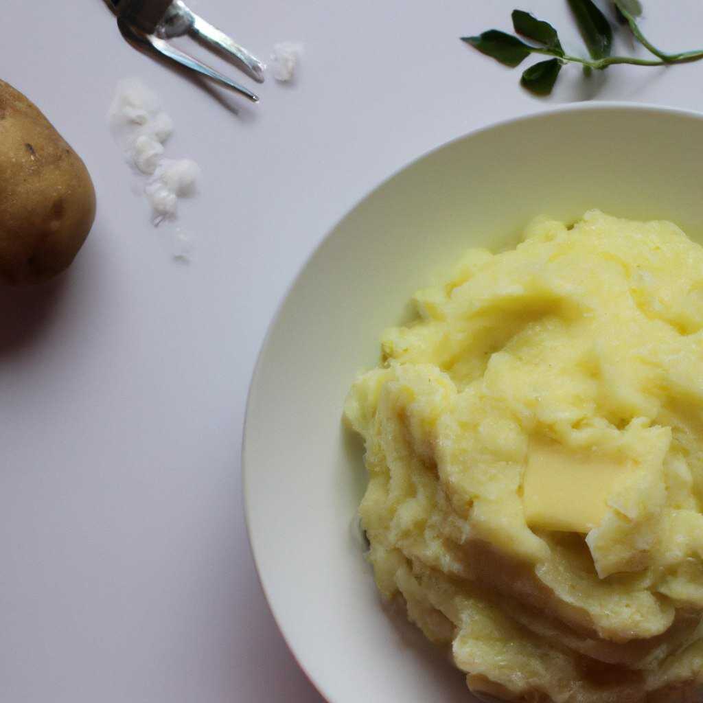 1. Картофельное пюре с чесноком и зеленью