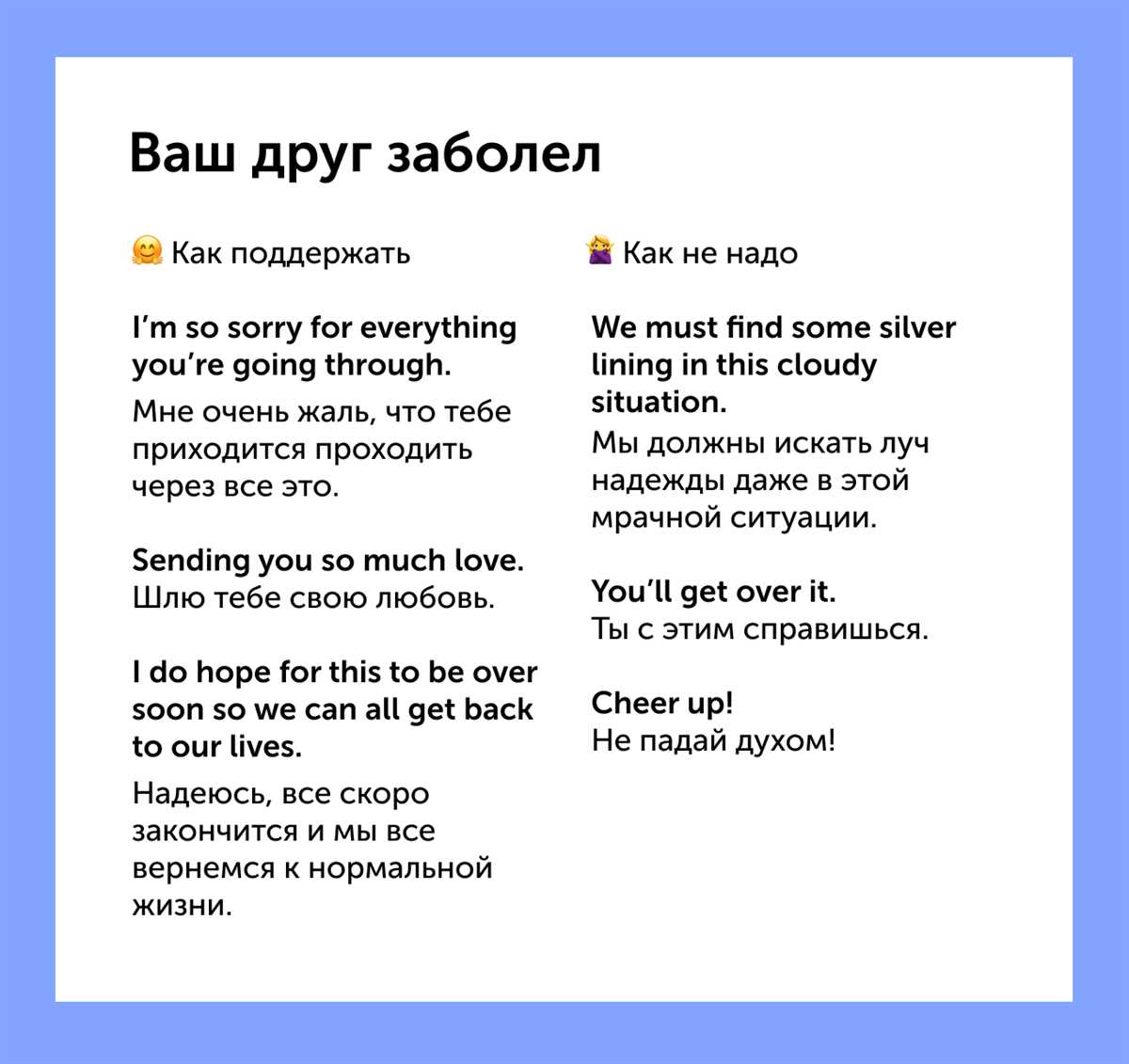 Будьте терпеливыми и сострадательными: как морально поддержать девушку
