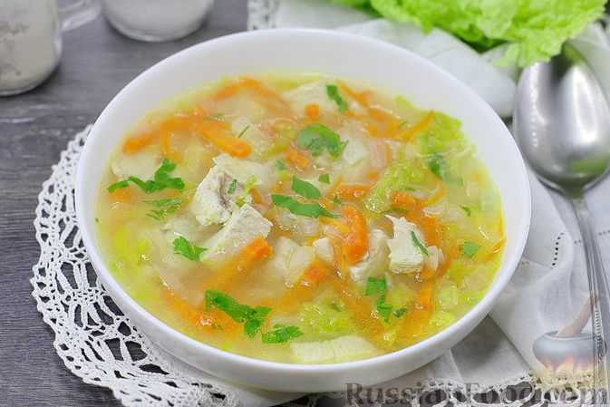 Основные ингредиенты для супа из куриного филе