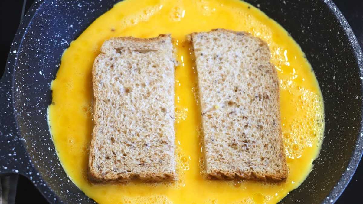 Приготовление смеси с яйцами