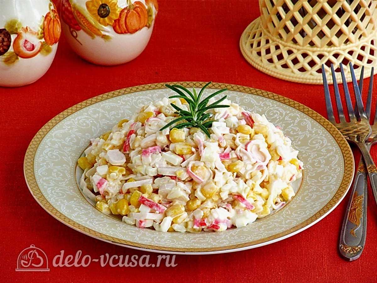 Как сделать салат с крабовыми палочками? Рецепты и секреты приготовления Как сделать крабовый