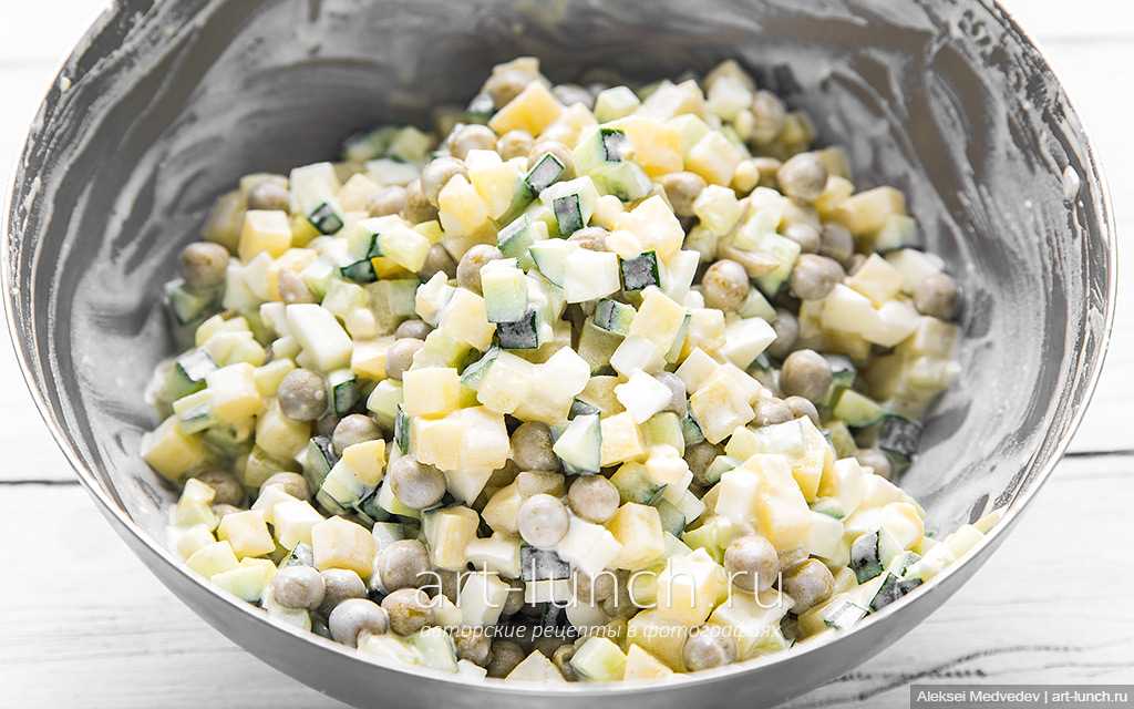 Простые салаты с картофелем