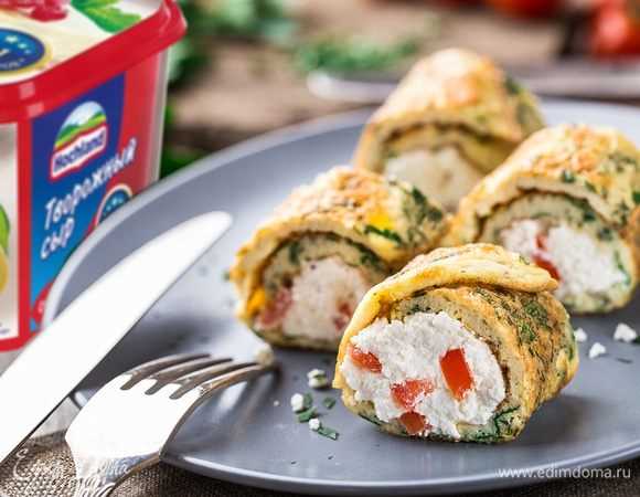 Праздничные блинчики с грибами и сливками