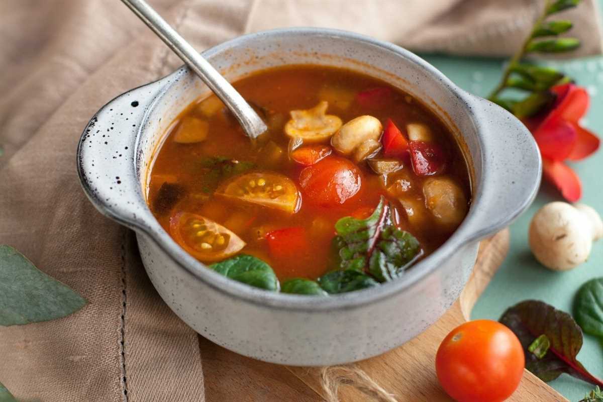 Полезные вегетарианские супы без мяса